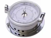 BAROMETER, CHROME on CAST BRASS, ROYAL MARINER 116mm #C622RC