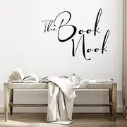 The Book Nook Vinyl Stickers Decal – Reading Corner Decor for Home Library, Study Room & Wall Decor