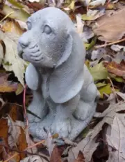 Latex dog mold beagle basset hound plaster cement mould 4"H x 2"W x 3.5"L