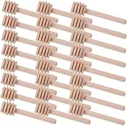 CONGARTENO 40pcs Wooden Jam Milk Tea Kitchen Utensils for Home Restaurant Parties