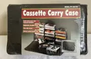 NIP Cassette Tape Carrying Case 60 Boxed /96 Unboxed Capacity Old Stock