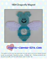 Dragonfly Suncatcher-Plastic Canvas Pattern or Kit
