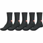 Globe Socks 5 Pack Minibar Crew Black Size 7-11 Skateboard Sox