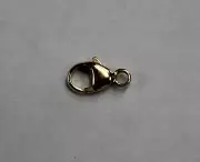 18k 18kt Yellow Solid Gold Lobster Clasp 9mm 11mm 13mm or 16 mm