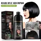 Natural Permanent Instant Hair Dye Color Shampoo Argan Oil Essence 500ml