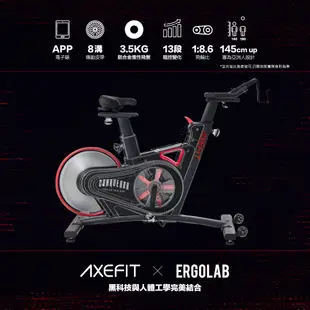 WELLCOME好吉康 AXEFIT 征服者後驅式磁控飛輪車 動感單車自行車 2.5倍磁阻 鋁合金飛輪盤 健身車