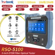 Rsrteng Mini OTDR Fiber Optic Tester SM 1310/1550nm 28/26dB LS OPM VFL OLS RJ45