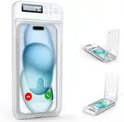 Mobile Phone Prison, Dayear Mobile Phone Safe Box Lockable Box with Lock for Android/iPhone (Max 6.7 Inches) for Children/Students/Self-Control (Crystal)