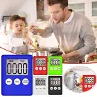LCD Kitchen Large Cooking Digital Timer Count Down Up Clock Loud Magnetic Alarm