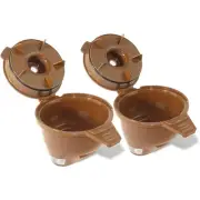 2 Pieces Reusable Replacement Coffee Maker Basket Strainers Coffee Bar Filter