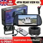 iPoster 7" Rearview Mirror Monitor 12/24V Reversing Camera Truck Caravan Trailer