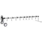 Pool Cover Roller with Stainless Steel Base vidaXL
