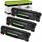 GREENCYCLE 3PK CF283X 83X Toner Cartridge Fit for HP LaserJet Pro M202dw M225rdn