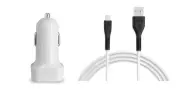 18W Car Charger+10ft USB Cord for Amazon Kindle Voyage, Oasis, Fire HDX, Fire