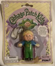 Cabbage Patch Kids Keychain Baby Boy Doll Basic Fun 2004 #1198 New In Package 3”