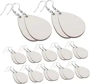 [CONGARTENO] Sublimation Earring Blanks 30pcs Wooden Earring Blanks Stylish Decorative Hooks