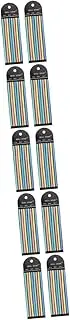 GRADENEVE 5pcs 2 Highlight Strips Bookmarks for Books Reading Tabs Bright Colors