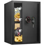 2.8 Cub Large Home Safe Fireproof Waterproof, Anti-theft Fireproof Safe Box w...