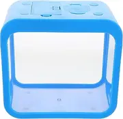 TOYANDONA Mini Desktop Aquarium with Integrated Light Durable Small Fish Tank for Betta Fish Jellyfish Stylish Home Office Decor Easy to Clean
