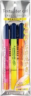STAEDTLER PB3 Highlighter, Solid Highlighter, Text Surfer Gel 264, Set of 3 Colors