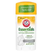 Arm & Hammer, Essentials with Natural Deodorizers, Deodorant, Unscented, 2.5 oz (71 g)