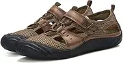 [Asifn] Men Summer Breathable Casual Sandals Vacations Sports Hiking Comfortable Slippers Waterproof Outdoor Lightweight Travel Beach Shoes