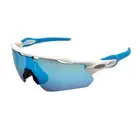 New OO9208 Oakley Radar EV Patn Sunglasses White and Blue Frame