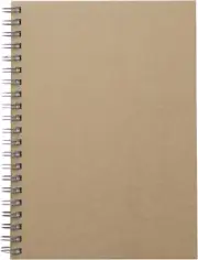 RECYCLING PAPER DOUBLE RING NOTEBOOK PLAIN BEIGE B6 (X10)