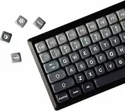 YMDK Gradient Keycap 132 Keys PBT MOA Profile Dye Sub Top Print Custom Keycaps for MX Mechanical Keyboard
