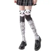 Women Kawaii Thigh High Stockings Cartoon Panda Anime Over Knee Socks