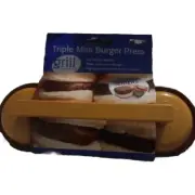 Charcoal Companion Mini Burger Slider Triple Patty Press