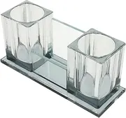 Hoement Acrylic Slot Mic Holder Stand for Wireless Microphones Stable Storage for Ktv Home and Studio Use Lightweight and Durable Design for Professional Performance