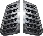 Compatible with VW Polo 5-Door Hatchback MK4 9N 2002-2008 Car Rear Window Louver Shutter Cover Side Vent Trim Windshield Cover(Carbon Fiber Look)