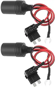 Be In Your Mind 2 x 12 V Car Cigarette Lighter to Medium Fuse Battery Adapter Plug