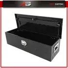 TRAILER STORAGE 39"X13"X10" BLACK ALUMINUM PICKUP TRUCK TRUNK BED TOOL BOX