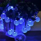 Globe LED String Lights 20 30 50LEDs Globe Ball Fairy Lights Outdoor Holiday SS