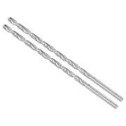 Twist Drill Bit 6.5mm Drill Diameter 200mm Long High-speed Steel Drill Bit 2pack