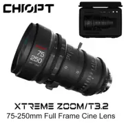 CHIOPT XTREME ZOOM 75-250mm T3.2 Full Frame Cinema Zoom Lens for EF/PL/E Mount