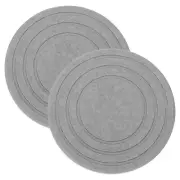 2 Pack Diatomaceous Plant Saucers for Indoors 7inch, Dark Gray