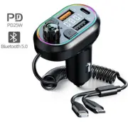 Car Bluetooth 5.0 FM Transmitter Audio Receiver Auto MP3 Player For SUV Truck (for: Honda Civic)