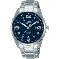 在飛比找森森購物網優惠-ALBA 雅柏 城市情人太陽能時尚手錶-藍x銀/39mm A