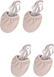 Baluue 2 Pairs Non-slip Toe Shoes for Dance Half Ballet Dance Shoes Elastic Band Size 35 Fashion Toe Protector