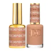DND DC Match UV Gel + Nail Polish #307 Cinnamon Craze