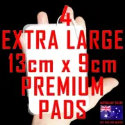 TENS EMS ELECTRODE PADS - EXTRA LARGE 13cm x 9cm x 4 PREMIUM PADS