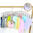 2x Clothes Drying Rack Laundry Hanger Windproof for Drying Socks Mask Scarfs