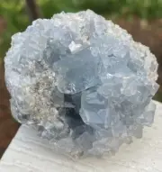 SKY BLUE CELESTITE Natural Healing Crystal Point Cluster SAKOANY MADAGASCAR 2”