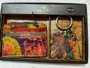 Patricia Nash Credit Card Case and Floret Keyring Gift Set NIB