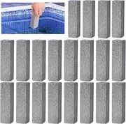 20 Pcs Pools Pumice Stone for Pool Cleaning Blok Swimming Pumice Pool Tile Stone for Pools & Spa Tile, Grout & Concrete Cleaning Pumice Block Pool Clearning Supplies