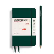 Weekly Planner 2025, Hardcover (Forest Green) - A6