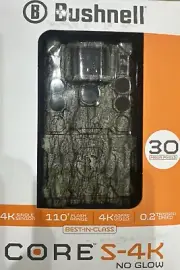 Bushnell Trail Camera CORE S-4K, No-Glow Game Camera with 4K Video Color Screen